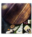 Cuadro tabla de quesos rustica