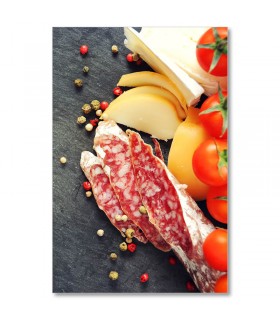 Cuadro charcuteria con tomate y queso