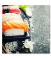 Cuadro sushi nigiri de salmon