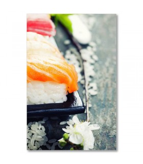 Cuadro sushi nigiri de salmon