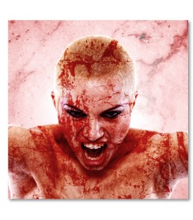 Cuadro halloween mujer ensangrentada