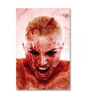 Cuadro halloween mujer ensangrentada
