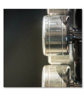 Cuadro pesas cromadas