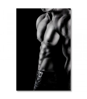 Cuadro torso masculino blanco y negro