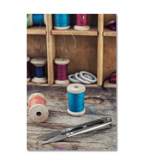 Cuadro costura vintage para merceria y taller