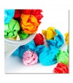 Cuadro papeleria papeles de colores arrugados para colegios y papelerias