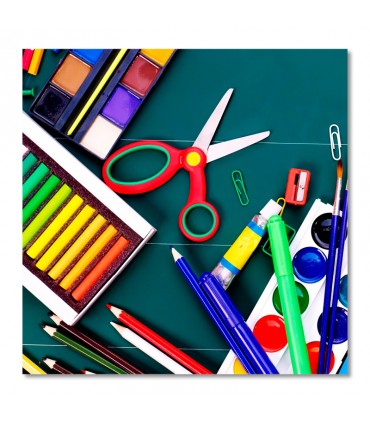 Cuadro papeleria material escolar para colegios y papelerias