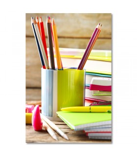 Cuadro papeleria material escolar para oficinas y academias