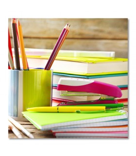 Cuadro papeleria material escolar para oficinas y academias
