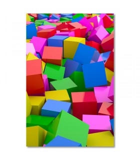 Cuadro papeleria cubos de colores para academias y oficinas