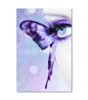 Cuadro peluqueria ojo mariposa para salones y academias