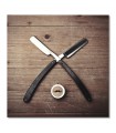 Cuadro peluqueria barberia navajas antiguas para barberias y salones