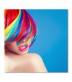 Cuadro peluqueria pelo arcoiris moderno para barberias y salones