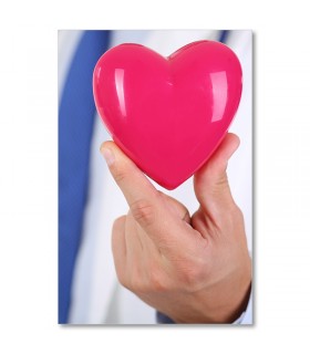 Cuadro sanidad corazón en mano médica